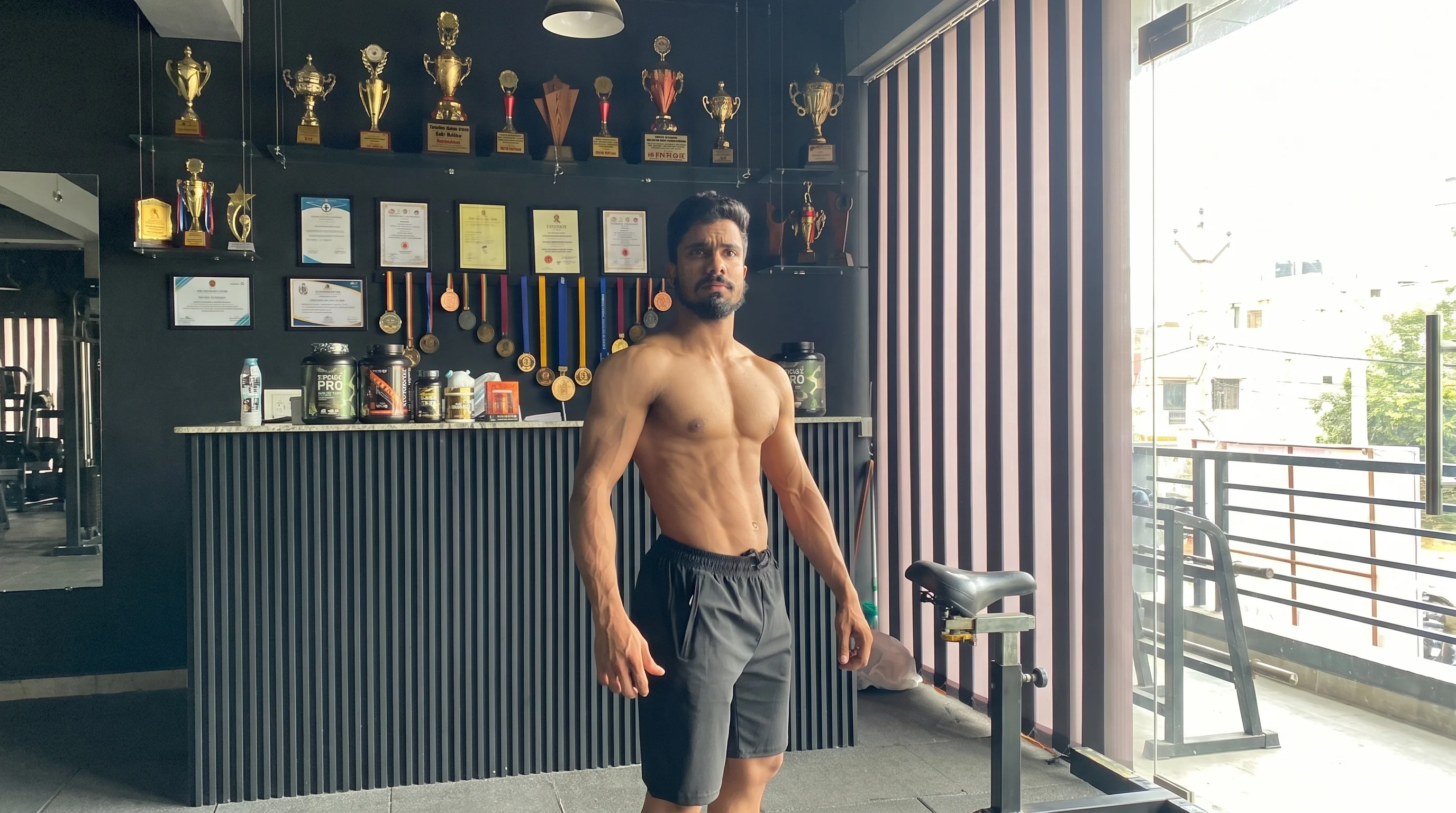 Gym strength training and workout